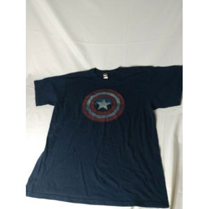 Marvel Captain America Shield blue T-Shirt Large By Mad Engine